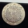 Vintage Taxco Mayan Calendar Disc Pendant Pin Brooch Sterling Silver Image 5