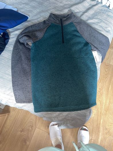 half zip jumper new youth L