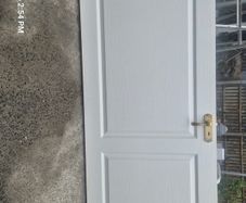 White interior door
