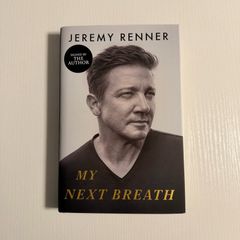 Jeremy Renner My Next Breath Signed Edition Book Hardcover English