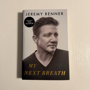 Jeremy Renner My Next Breath Signed Edition Book Hardcover English
