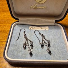 Vintage Black Earrings