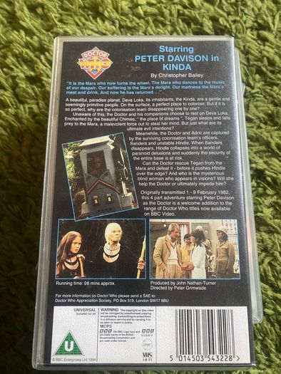 Signed Doctor Who VHS