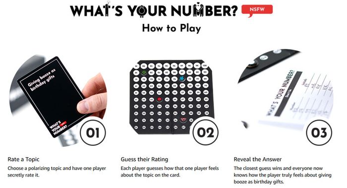 NEW: What's Your Number? Adult Card Game: The Party Game of Polarizing Opinions