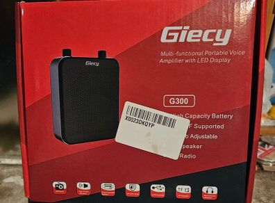 Portable Voice Amplifier with Headset Microphone