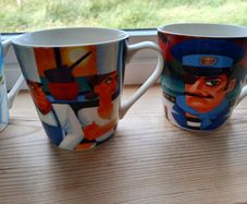 Tipperary Crystal Knuttel mugs x 4