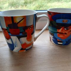 Tipperary Crystal Knuttel mugs x 4