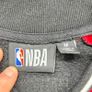 Chicago Bulls Mens Varsity Bomber Jacket Black Basketball Logo NBA Size Medium Image 3