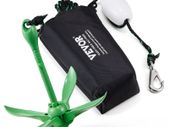 Kayak Anchor Kit, 3.5 lb Paddle Board Anchor Kit with 26.2 ft/8 m Rope and Buoy, Folding Small Boat Anchor with Storage Bag and Snap Hook, Kayak Accessories for Kayaks, Small Boats, Canoes