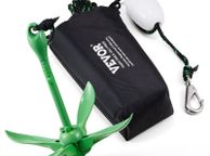 main image for ad Kayak Anchor Kit, 3.5 lb Paddle Board Anchor Kit with 26.2 ft/8 m Rope and Buoy, Folding Small Boat Anchor with Storage Bag and Snap Hook, Kayak Accessories for Kayaks, Small Boats, Canoes