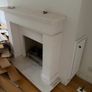 Cream Marble Fireplace Surround & Matching Hearth Image 4