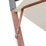 Hanging Parasol 350 cm Wooden Pole White Image 6