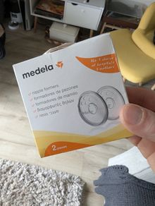 pregnancy ball, pillow, vitamins and nipple formers