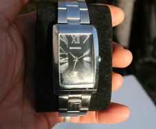 Sekonda RECTANGULAR Dress Watch with Date at the 6 (very good condition, works fine, new battery)