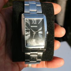 Sekonda RECTANGULAR Dress Watch with Date at the 6 (very good condition, works fine, new battery)