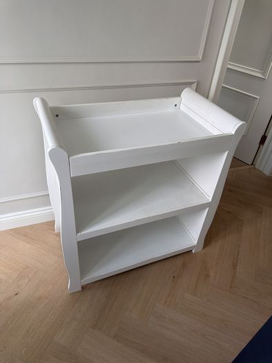 White Wooden Baby Changing Table