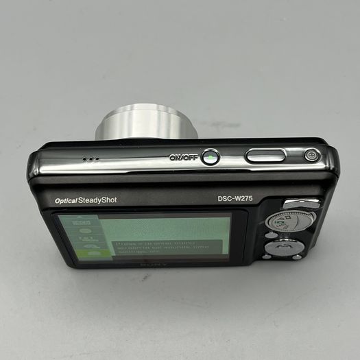 Sony DSC-W275 12.1MP Digital Camera Black - Full Kit