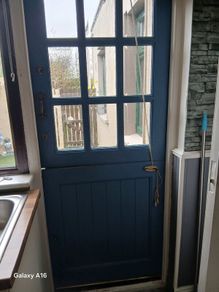 2 wooden teak doors