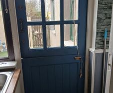 2 wooden teak doors