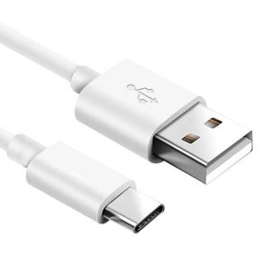 New 1m Flexible Type C USB White 100cm Charge Cable Charger USB-C Lead #906
