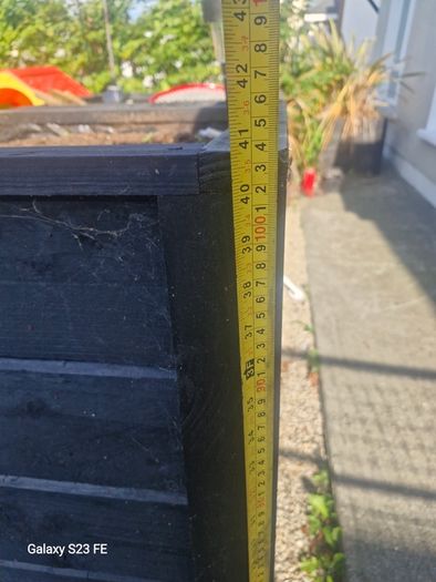 2 Tall Wooden Planters
