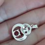 Silver 925 Pendant with Pink Tourmaline. Image 4