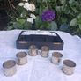 6 X Sterling Silver Hand Planished Napkin Rings(204 grams) Image 3