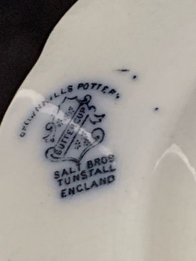 Antique Victorian plate by salt bros England