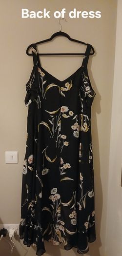 Floral dress with a waterfall jacket