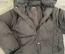 girls puff jacket black