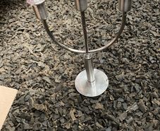Stainless steel candelabra