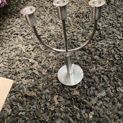 Stainless steel candelabra
