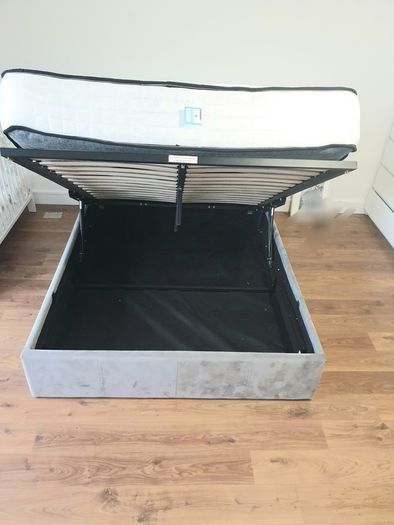 Ottoman double bed plus mattress