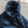 Great Condition Navy Blue Long Coat for Women UK12 Image 2