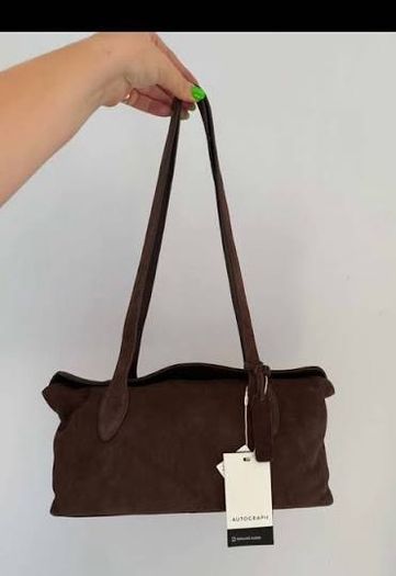 M&S suede bag