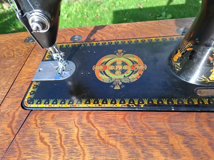 Antique Singer treadle sewing machine