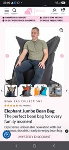 jumpo elaphant bean bag