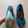 Turquoise Irregular Choice heels, size 6 Image 3