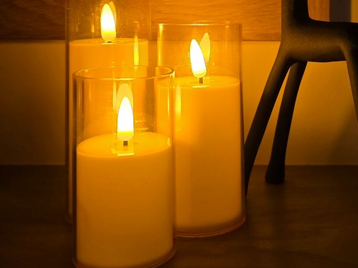 Set of 3 LED candles