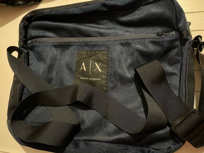 armani exchange laptop travel gym bag shoulder