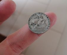 1948 Portugal Silver 2.5 Escudos Coin