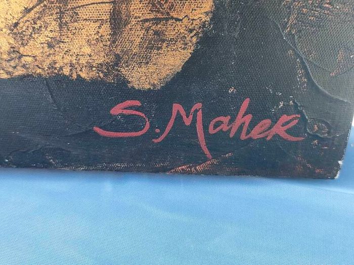 S Maher Abstract Mixed Media