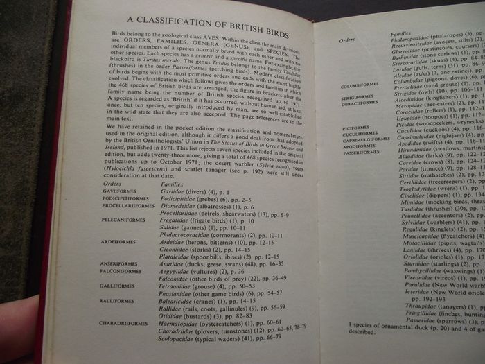 1972 "The Oxford Book of Birds"