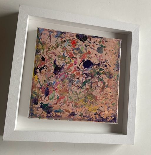 Original Abstract Painting Original Art Framed Original Abstract Painting Contemporary Irish Art Floral Art