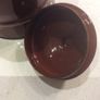 A Vintage Mid Century , Retro Enamel Metal Polish Brown Coffee Pot - Made in Poland - I liter capacity Image 5