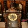 Victorian Walnut Shelf Clock. - (works well and keeps time) 9" x 5" H-9,4" Image 4