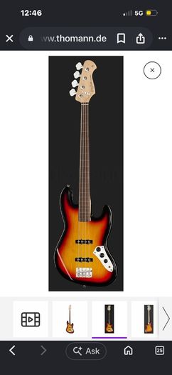 harley benton  fretless delux series 4 string