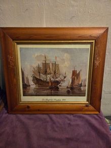 "De Ruyters Flagship 1665" Framed print