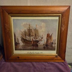 "De Ruyters Flagship 1665" Framed print