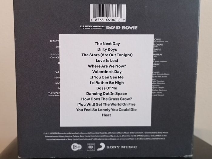 David Bowie The Next Day CD Album